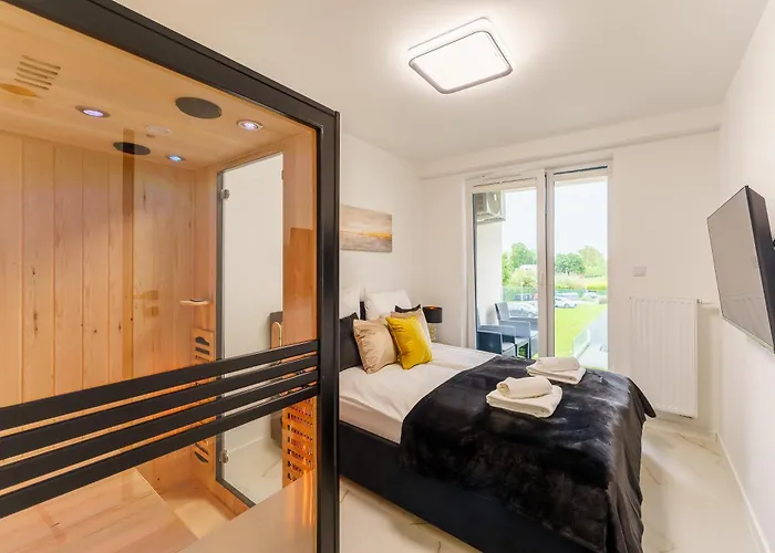 Daire Golden Pearl Prywatny Z Sauna I Jacuzzi Kolobrzeg